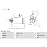 Starter BOSCH 0 986 021 330 von Bosch