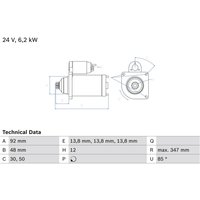 Starter BOSCH 0 986 022 980 von Bosch