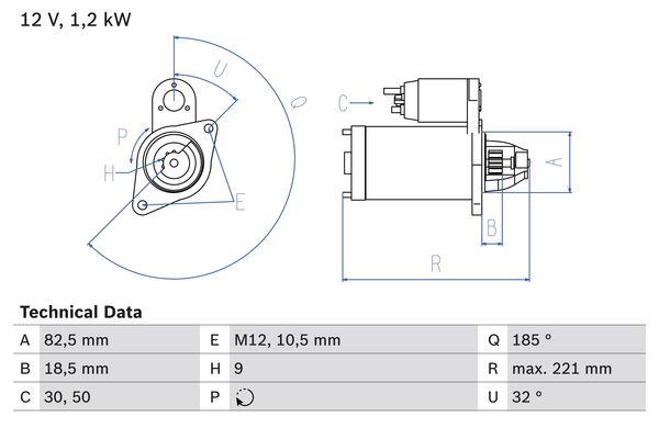 Starter Bosch 0 986 017 920 von Bosch