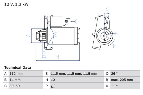 Starter Bosch 0 986 023 480 von Bosch