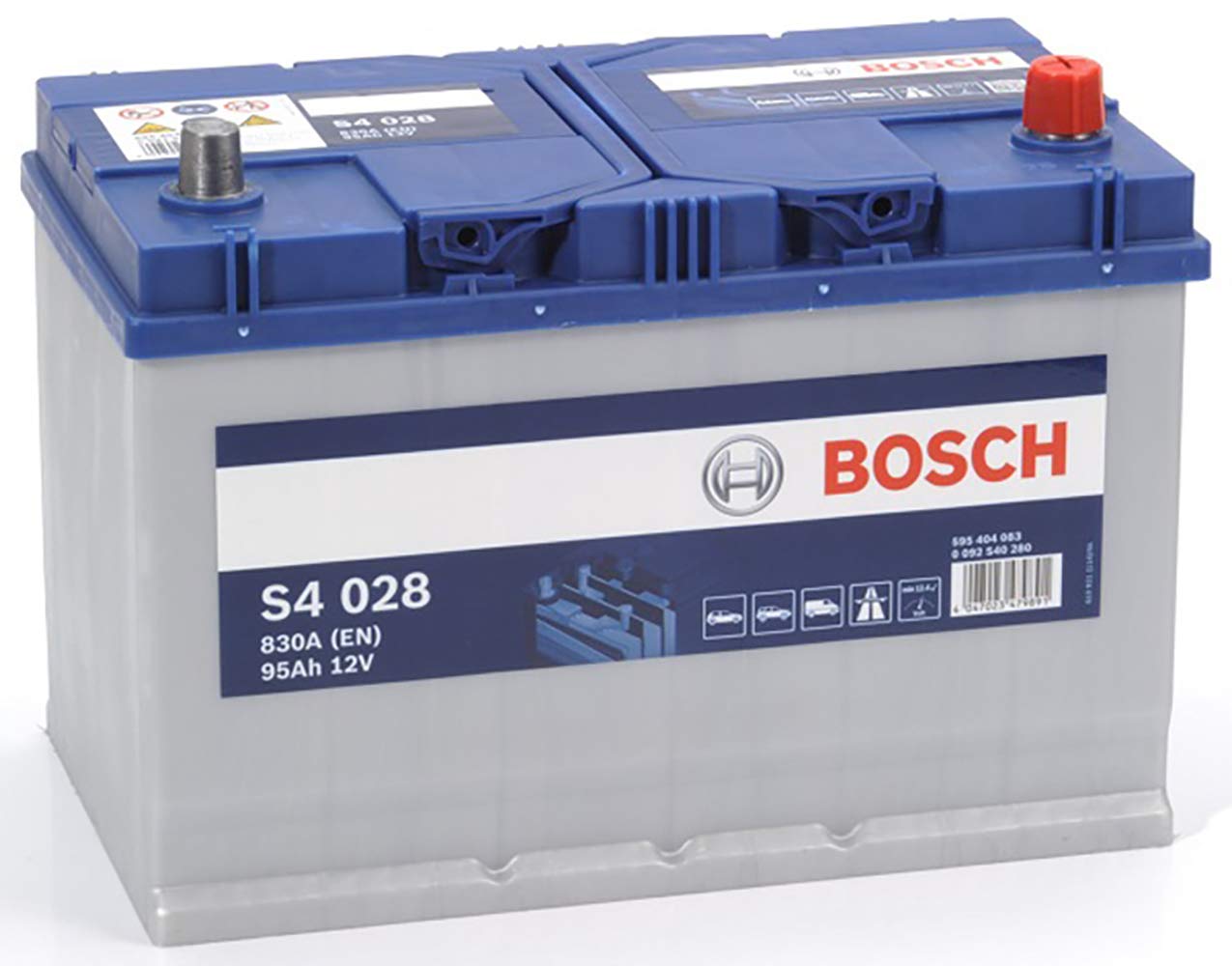 Starterbatterie Bosch Automotive S4 S4028 95Ah/830A von Bosch Automotive