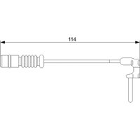 Warnkontakt, Bremsbelagverschleiß BOSCH 1 987 473 011 von Bosch