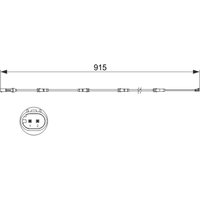 Warnkontakt, Bremsbelagverschleiß BOSCH 1 987 473 509 von Bosch