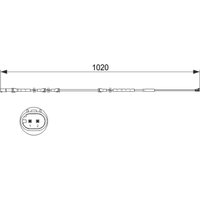 Warnkontakt, Bremsbelagverschleiß BOSCH 1 987 473 510 von Bosch