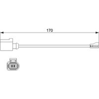 Warnkontakt, Bremsbelagverschleiß BOSCH 1 987 474 512 von Bosch