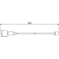 Warnkontakt, Bremsbelagverschleiß BOSCH 1 987 474 910 von Bosch