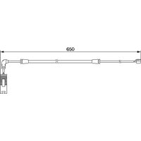 Warnkontakt, Bremsbelagverschleiß BOSCH 1 987 474 960 von Bosch