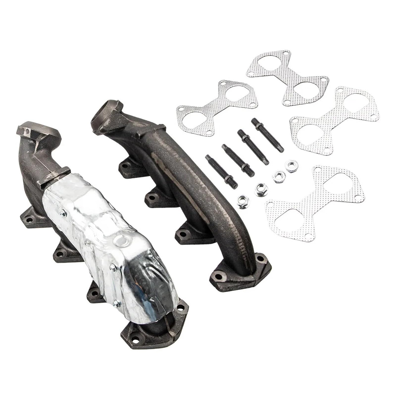 daili store Aluminium LINKS RECHTS Abgaskrümmer und Dichtungssatz Beifahrerseite rechts, kompatibel mit FORD, kompatibel mit EXPEDITION, kompatibel mit F-150 TRUCK von Boshu