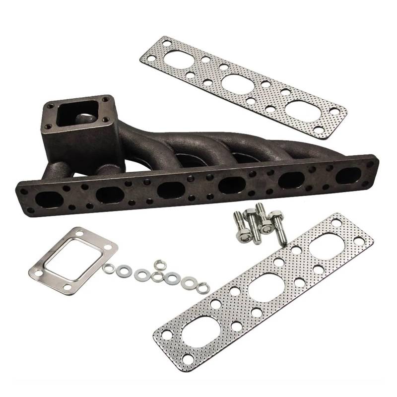 daili store Turbolader-Krümmerauspuff aus Gusseisen, kompatibel mit BMW E36 E46 323i 323is 325i 328i 330i E39 M50 M52 M52TUB20 6 Zylinder 92–99 von Boshu