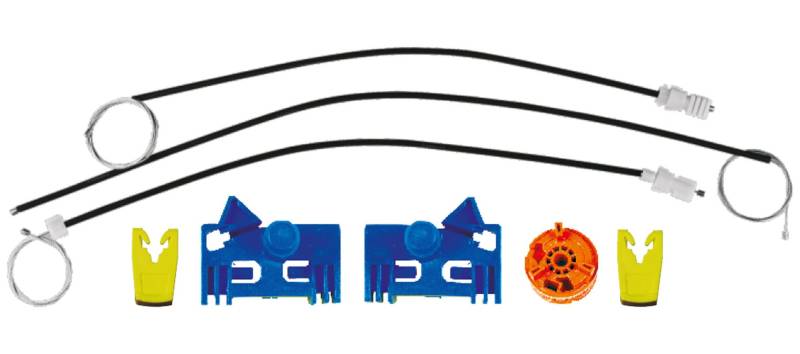 Bossmobil Fensterheber Vorne Rechts kompatibel mit Espace IV (JK0/1_), Fensterheber-Reparatursatz Mitnehemr Gleictbacke Gleitstück 8200424423 8200017903 8200017893 von Bossmobil