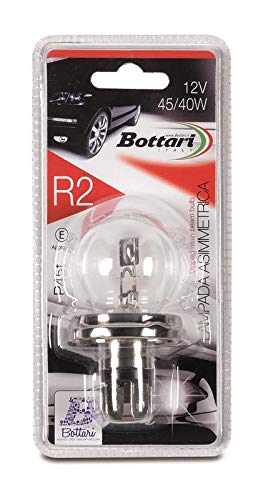 Bottari 30143 Glühbirne R2 Asymmetrisch, 12 V, 45/40 W, Blister von Bottari