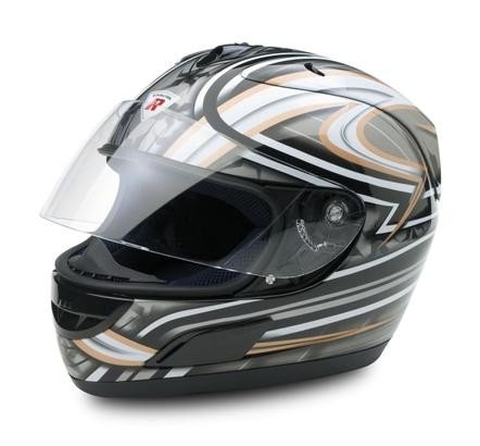 Bottari Motorradhelm Dragon, Integralhelm, Metal Black/Silver, Größe XL von Bottari