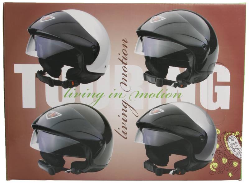 Bottari Motorradhelm Touring, Metal Black, Größe S von Bottari