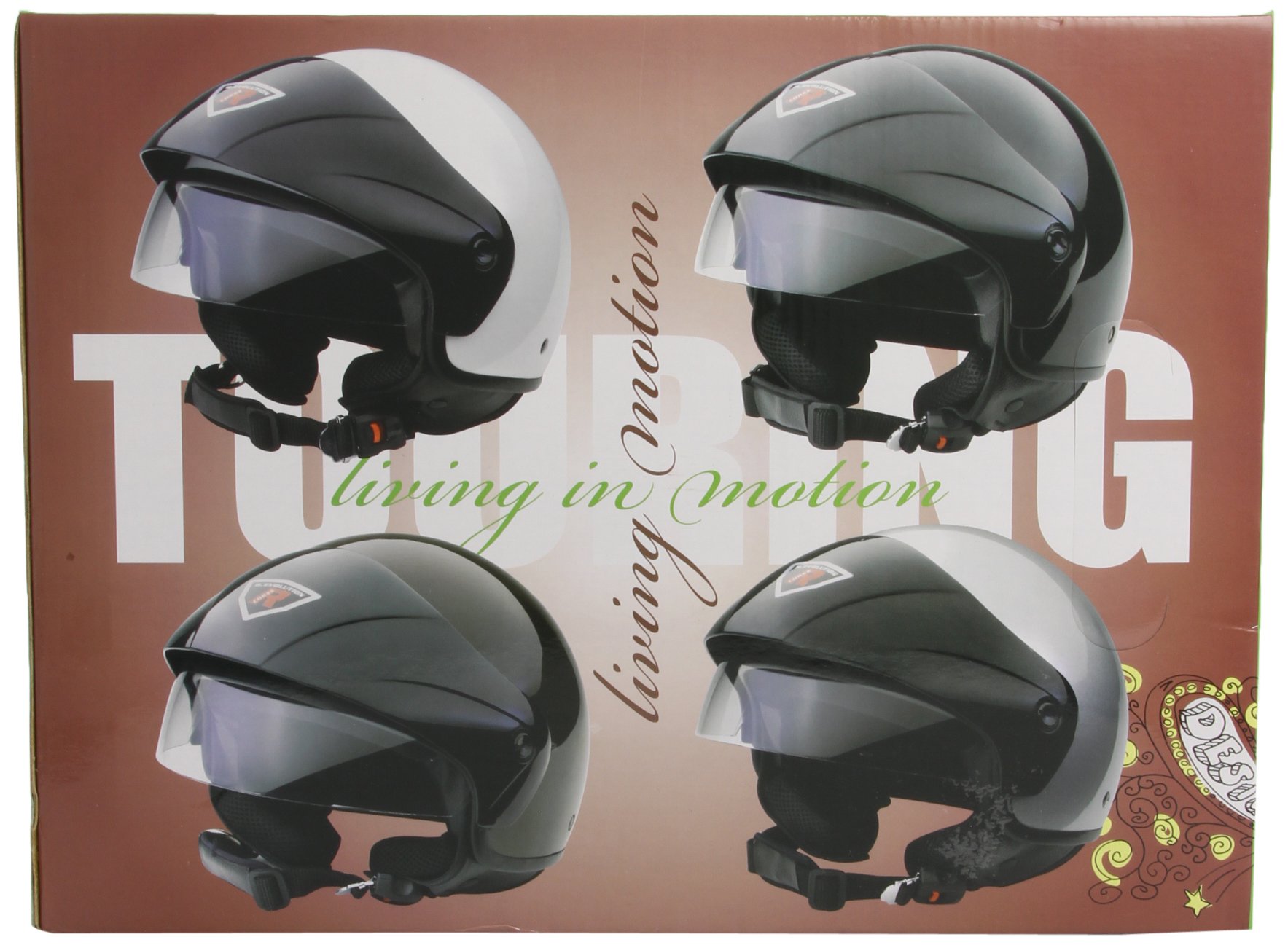 Bottari Motorradhelm Touring, Metal Brown, Größe XL von Bottari