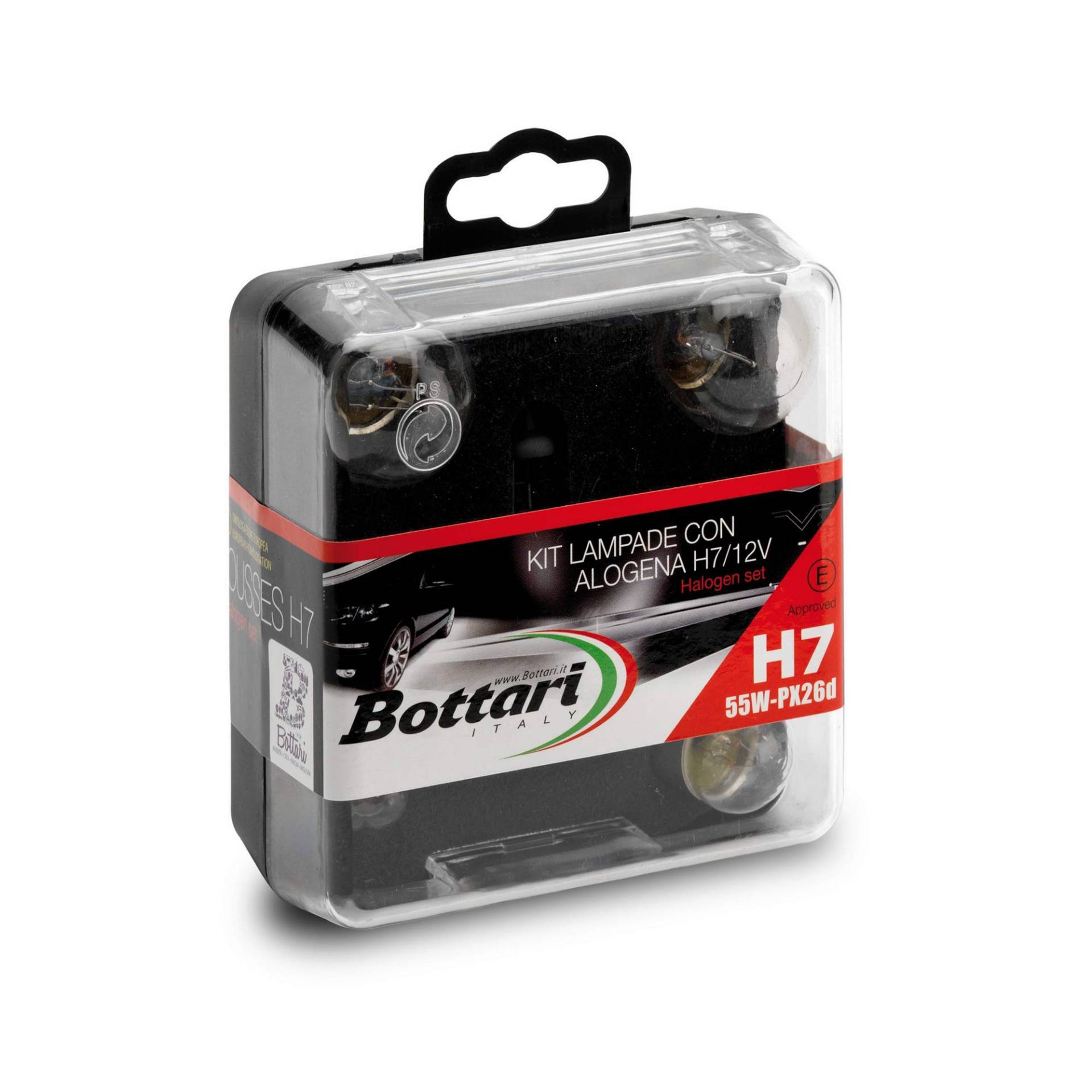 Bottari SpA 28046 Homologiertes H7 Halogenlampen-Set mit Sicherungen von Bottari