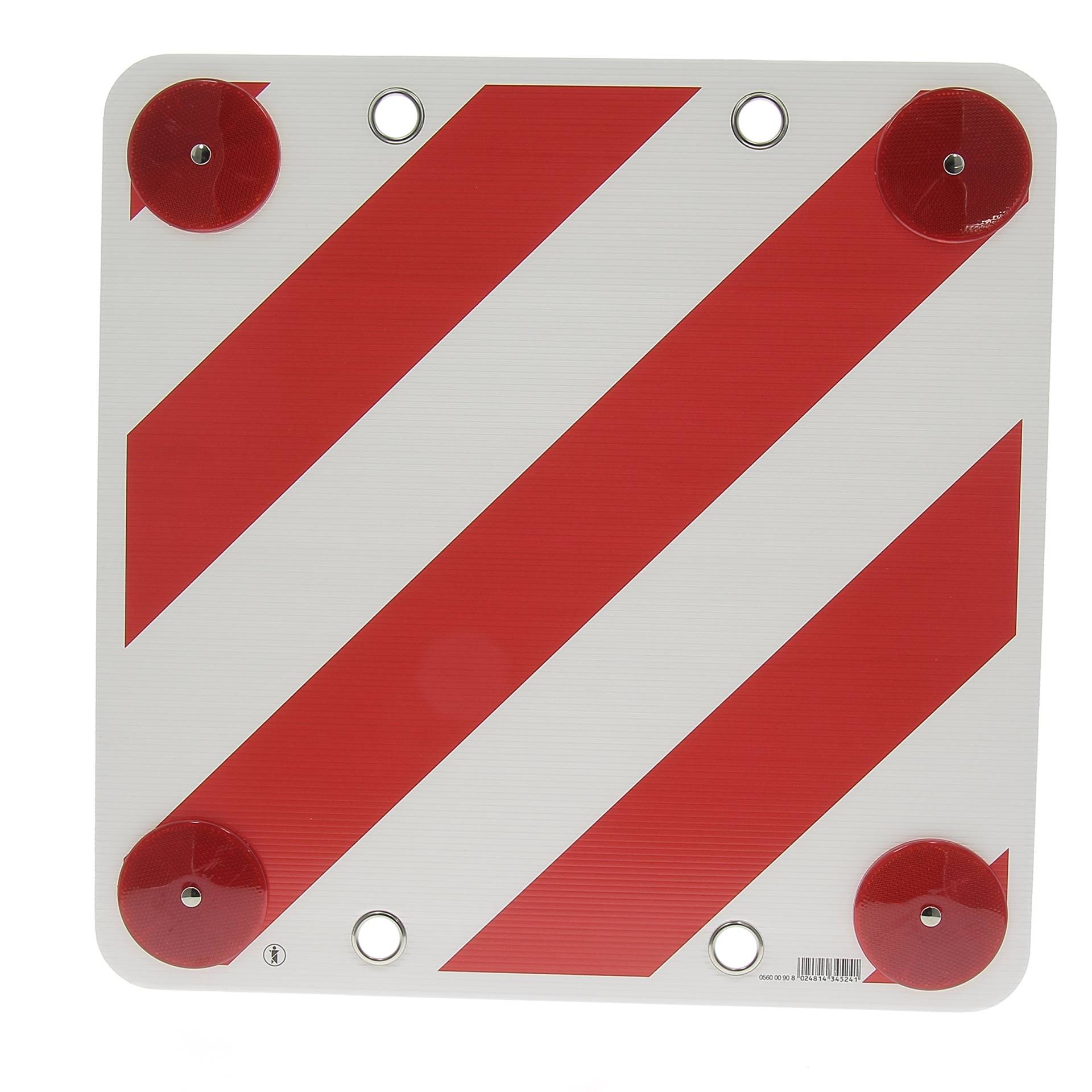 Warntafel für Caravan rot/weiß mit Reflektor von Bottari