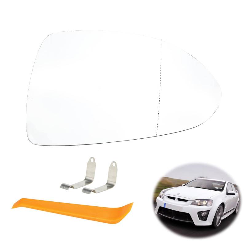 Spiegelglas Ersatz für Opel Corsa D 07.2006-08.2014/Corsa E 09.2014-06.2019 beheizbar Ersatzspiegelglas Außenspiegel Asphärisch Außenspiegel Verstellbar Rückspiegelglas ABS-Seitenspiegelglas(Rechts) von BouGPeng