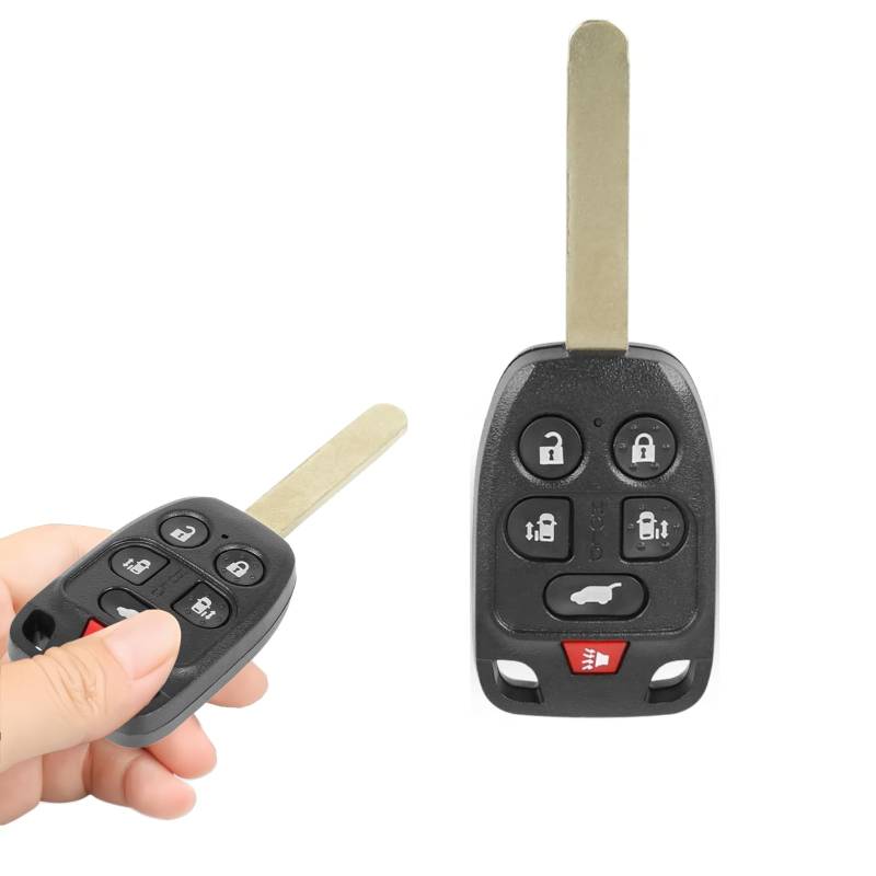 Boxonly N5F-A04TAA 6-Tasten Keyless Entry Remote Flip Auto Schlüsselanhänger 313,8 MHz Frequenz Kompatibel mit Honda Odyssey (2011 2012 2013) Ersatz für OEM-Teilenummern N5F-A04TAA N5FA04TAA von Boxonly