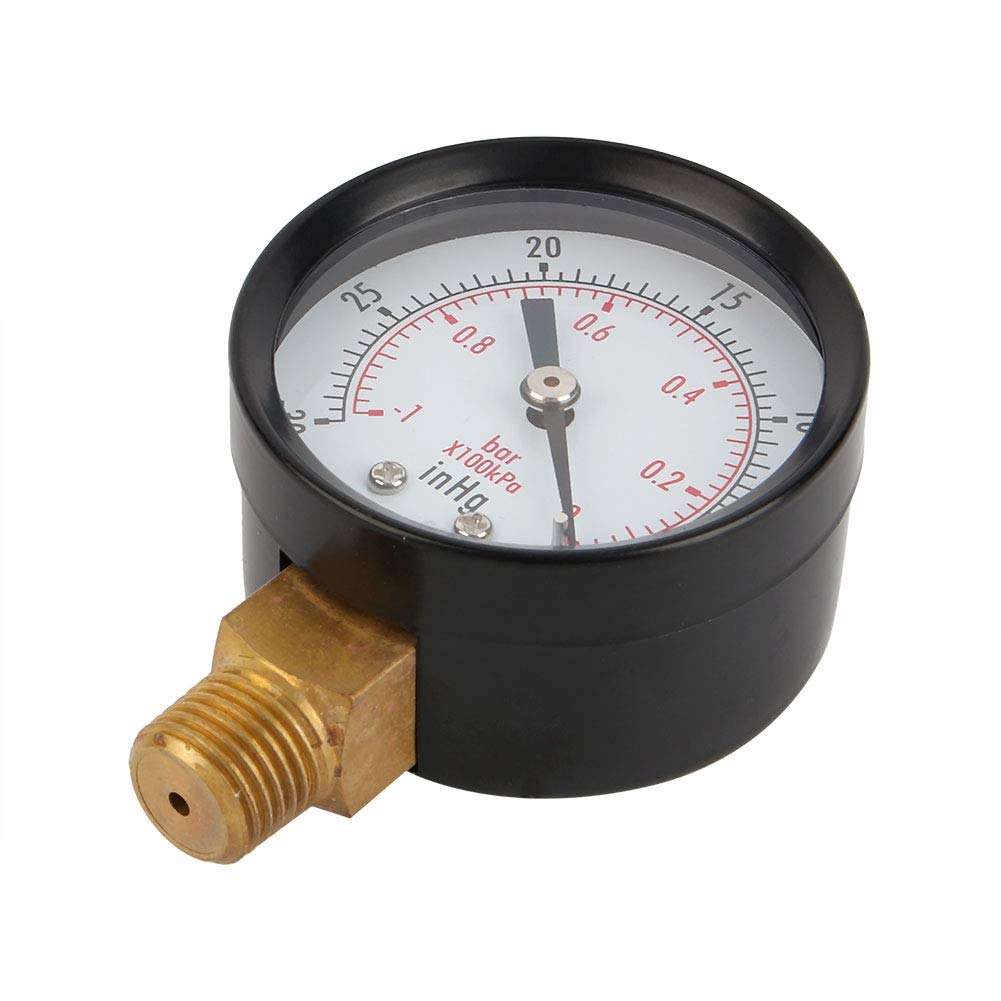 Vakuum Messgerät, Box Wizard Vakuum Messgerät Kpa 2 "Vakuum Druck Messgerät Luft Kompressor Wasser Öl Gas 1/4" Npt Untere Berg Mf Vakuum Messgerät Zum Melken von Boxwizard