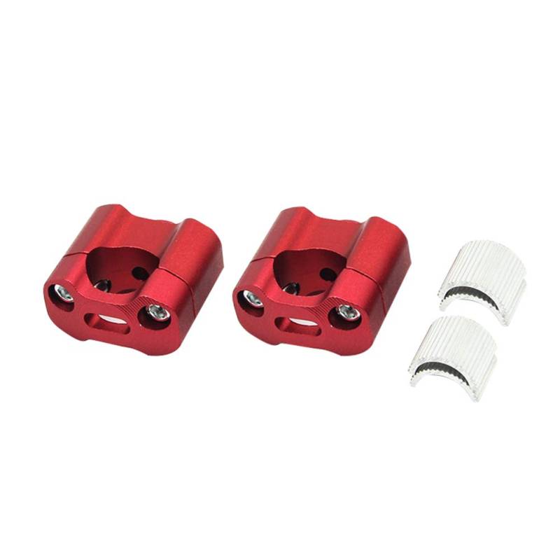 Motorrad Lenkerklemmen, Boyfriend Cardig 22mm 28mm Lenkerklemmen Adapter Motorrad Lenker Riser Motorrad Riser Motocross Modifizierte Teile Motorrad Lenkergriffe Lenkeradapter, Rot von Boyfriend Cardig