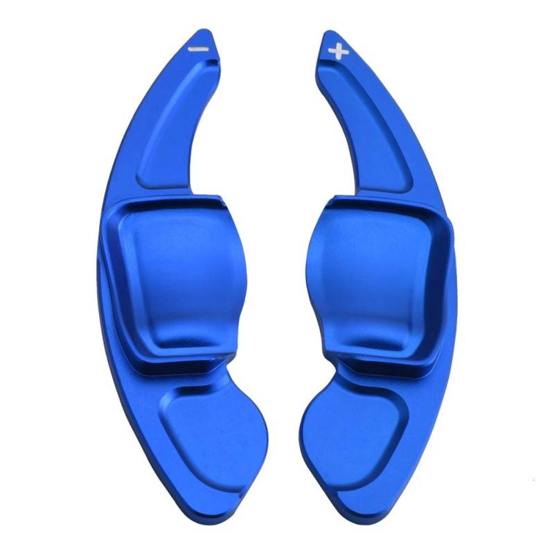 Schaltpaddel aus Aluminiumlegierung, Auto Lenkradschaltpaddelverlängerung Schaltwippen Auto Lenkrad Schaltpaddel Trim Aufkleber Interieur Modifiziert für Tiguan Golf 6 MK5 MK6 GTI R20 36 CC, Blau von Boyfriend Cardig