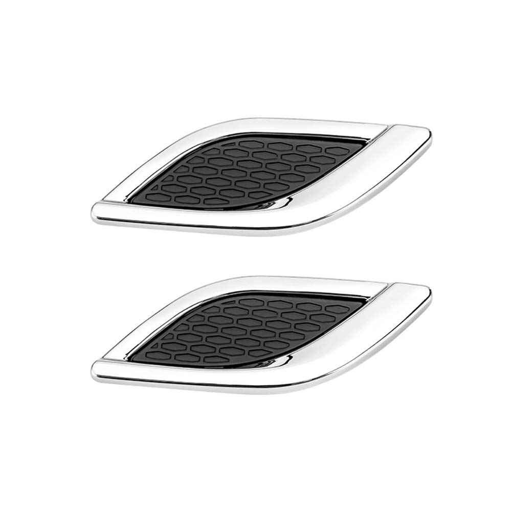 Side Fender Vent Aufkleber, 1 Paar Motorhaube Lufteinlaesse Aufkleber Vent Air Flow Fender Intake Aufkleber Cover Auto Hai Kiemen Fender Side Cover Auto Modifikation von Boyfriend Cardig