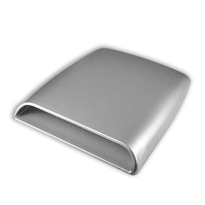 Universal-Lufthutze FüR Das Auto, Boyfriend Cardig 28 * 25cm Lufteinlass Aufkleber Air Flow Motorhaube Aufkleber Lufthutze Motorhaube Vent Cover Dekoration Auto Dekorative, Silber von Boyfriend Cardig