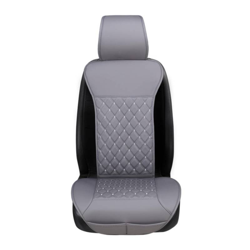 Boymure Pu-Leder-Autositzbezug, Universeller Minimalismus, Für Audi A4, Schutzhülle Mit Aufbewahrungstasche, Auto-InnenzubehöR,B-Grey- Two-Piece von Boymure