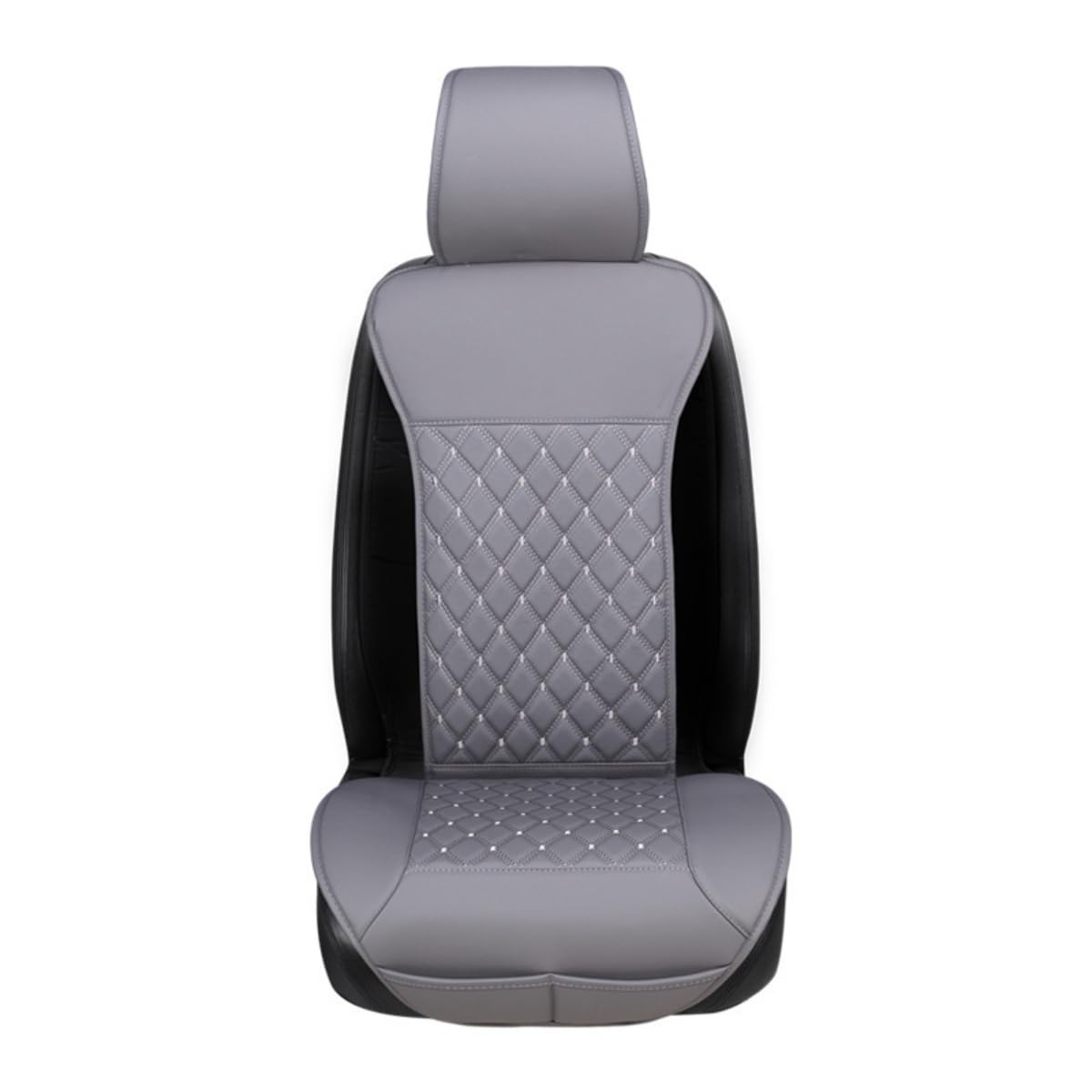 Boymure Pu-Leder-Autositzbezug, Universeller Minimalismus, Für Audi Q4, Schutzhülle Mit Aufbewahrungstasche, Auto-InnenzubehöR,B-Grey- Two-Piece von Boymure