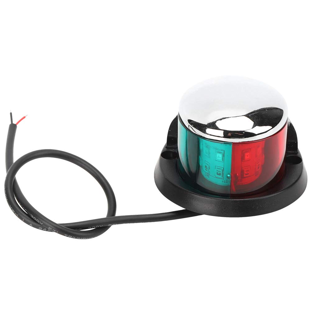 Bozaap Tragbare Navigationslichter, Marine-Segel-LED-Signallampe, 12 V, Bugseite, Backbord, Steuerbord, Pontons, Rotes Grünes Licht Bootsponton-Yachten von Bozaap