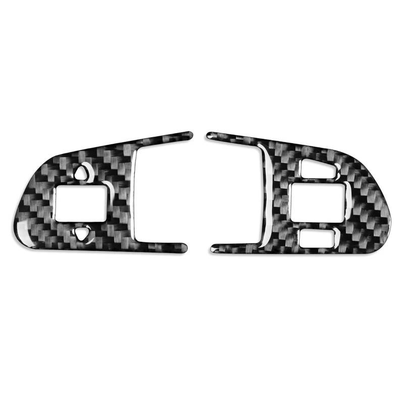 Auto Aufkleber Trim Cover Für Q7 2007 2008 2009 2010 2011 2012 2013 2014 2015 Real Carbon Fiber Lenkrad Tasten Abdeckung Auto Innen Aufkleber Auto Interieur Zubehör von Bpjikxf