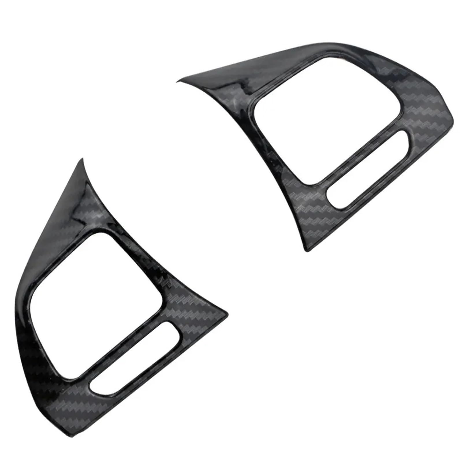 Auto Aufkleber Trim Cover Für VW Für Golf Für MK6 Für Passat B7 Für CC EOS Für Tiguan Für Jetta 2PCS Auto Lenkungschatzpaneel Aufkleber Zierabdeckungszubehör Auto Interieur Zubehör von Bpjikxf