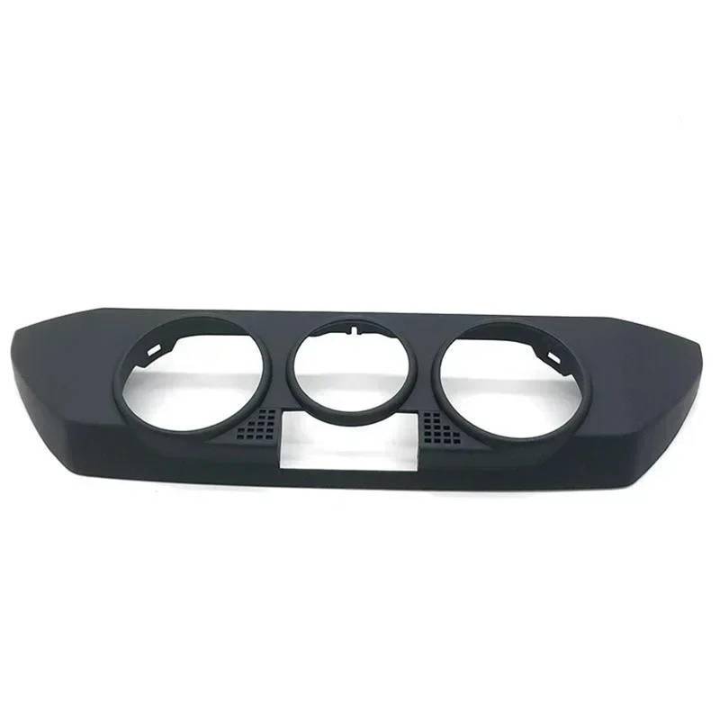 Auto Aufkleber Trim Cover Für VW Für Polo 9N 2002-2010 Auto Schwarz Front Dashboard AC Heizung Bedienfeld Trim Abdeckung Kappe 6Q0820075C 1QA Auto Interieur Zubehör von Bpjikxf