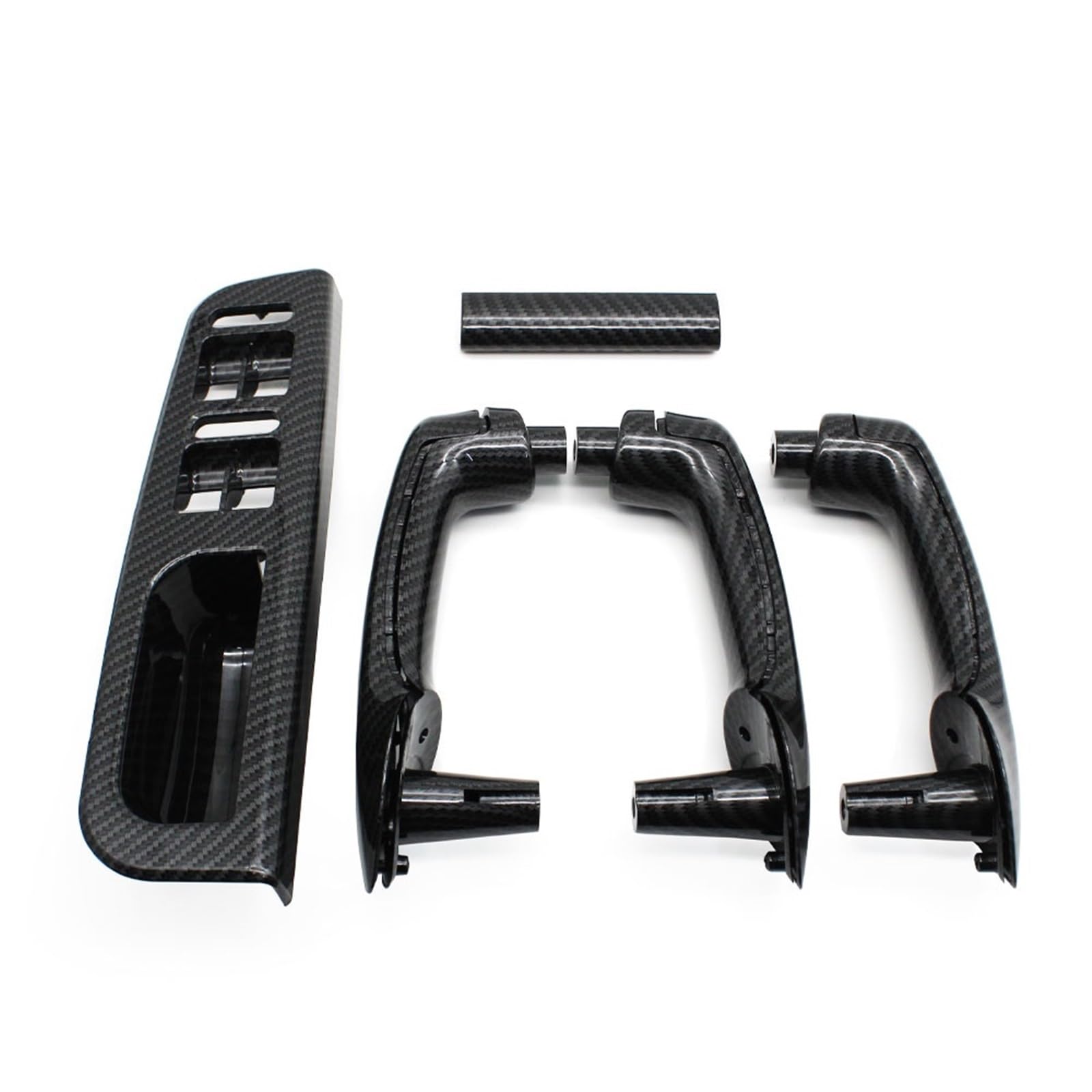 Auto-Innentürgriff Für VW Für Bora Für Golf 4 Für MK4 Für Jetta 1999 2000 2001 2002-2004 LHD Autoinnenraum Vorne Hinten Links Rechts Carbon Fiber Tür Pull Haltegriff Türgriff(LHD 8PCS) von Bpjikxf