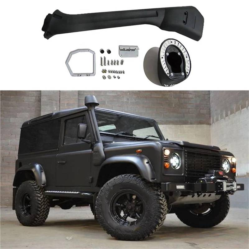 Auto Lufteinlassschlauch Auto 4X4 Offroad ABS Schwarz Schnorchel Auto Air Intake Modifizierte Schnorchel Kits Für Land Für Rover Für Defender 90 110 Luftansaugrohr von Bpjikxf