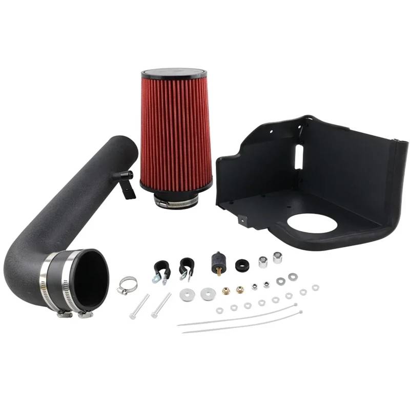 Auto Lufteinlassschlauch Für Jeep Für Wrangler JK V6 3,6 L 4-Tür/2-Tür 2012 2013 2014 2015 2016 2017 2018 Racing Auto Cold Air Intake Kit 10550A Luftfilter Luftansaugrohr(Rot) von Bpjikxf