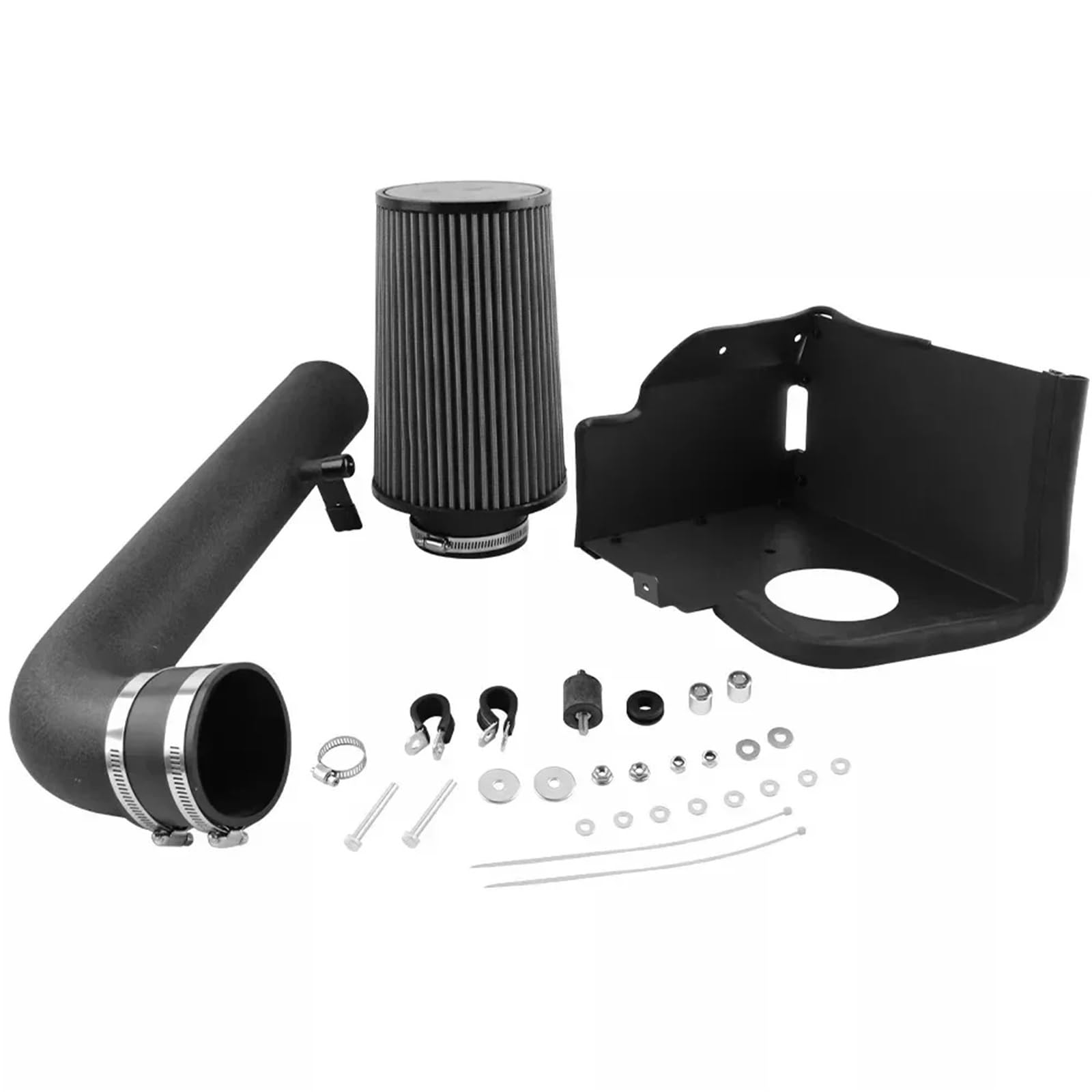 Auto Lufteinlassschlauch Für Jeep Für Wrangler JK V6 3,6 L 4-Tür/2-Tür 2012 2013 2014 2015 2016 2017 2018 Racing Auto Cold Air Intake Kit 10550A Luftfilter Luftansaugrohr(Schwarz) von Bpjikxf