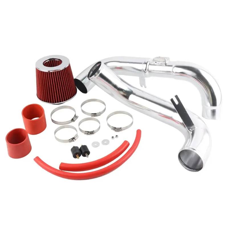 Auto Lufteinlassschlauch Lufteinlässe Teile Motorteile Rot Schwarz 3'' Kaltluftansaugrohr Kit Trockenfilter Für Civic EX/LX/DX 1.8L 2006 2007 2008 2009 2010 2011 Luftansaugrohr(Rot) von Bpjikxf