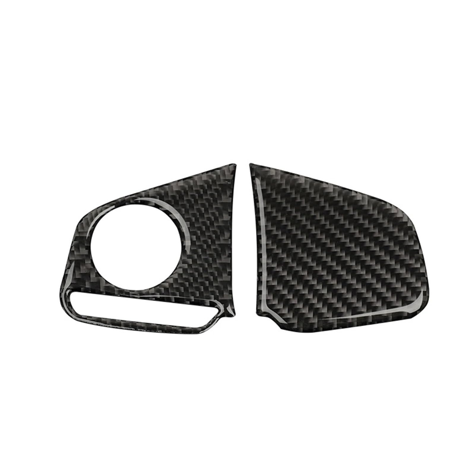 Dekoration 2PCS Auto Styling Carbon Fiber Lenkrad Panel Abdeckung Trim Für Civic 10th Gen 2016 2017 2018 2019 Auto Zubehör Interieurleisten(Low) von Bpjikxf