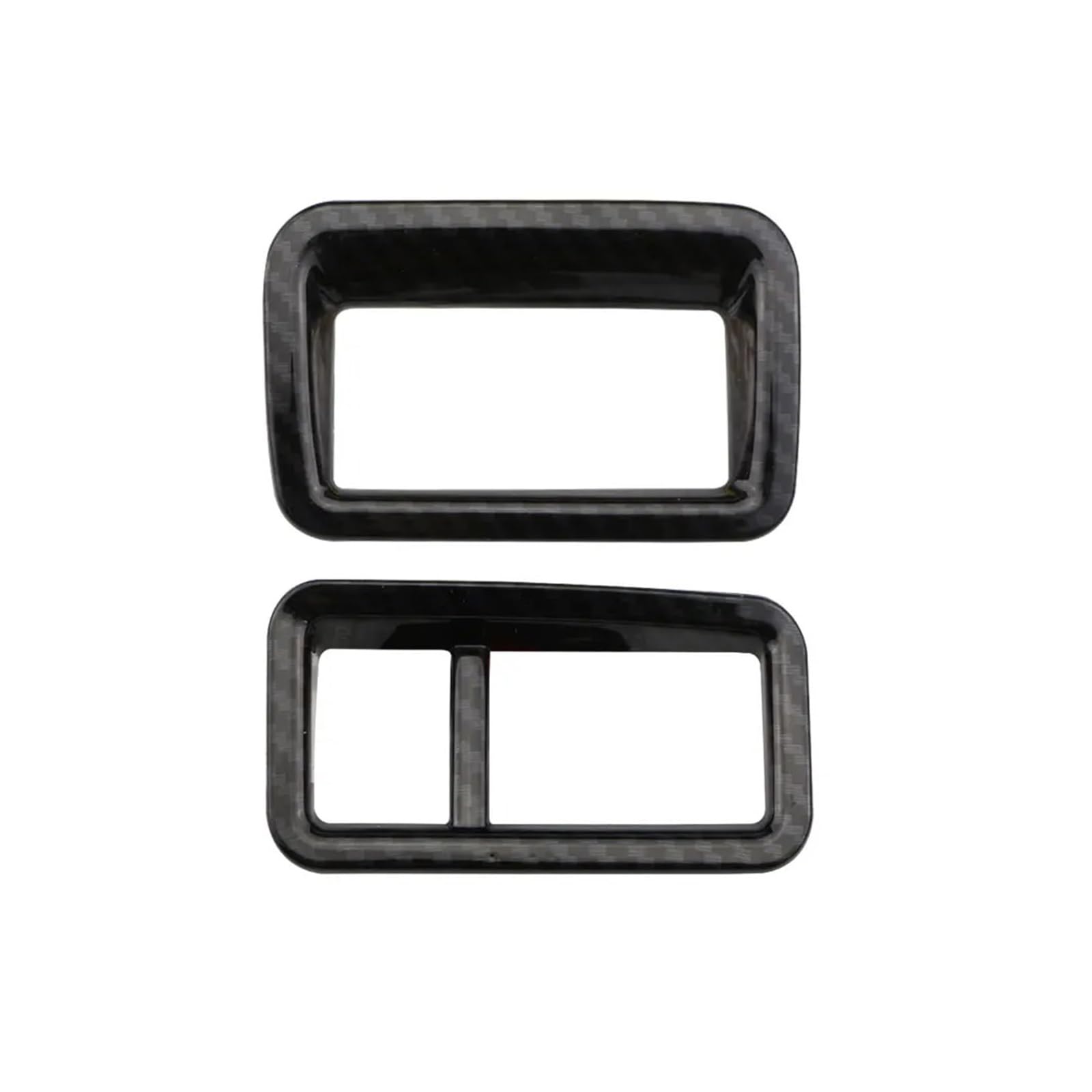 Dekoration 2Pcs ABS Auto Scheinwerfer Kopf Lampe Kraftstoff Für Tank Schalter Panel Rahmen Abdeckung Trim Aufkleber Für Toyota Für CHR 2016-2020 Zubehör Interieurleisten(LHD Carbon Black) von Bpjikxf