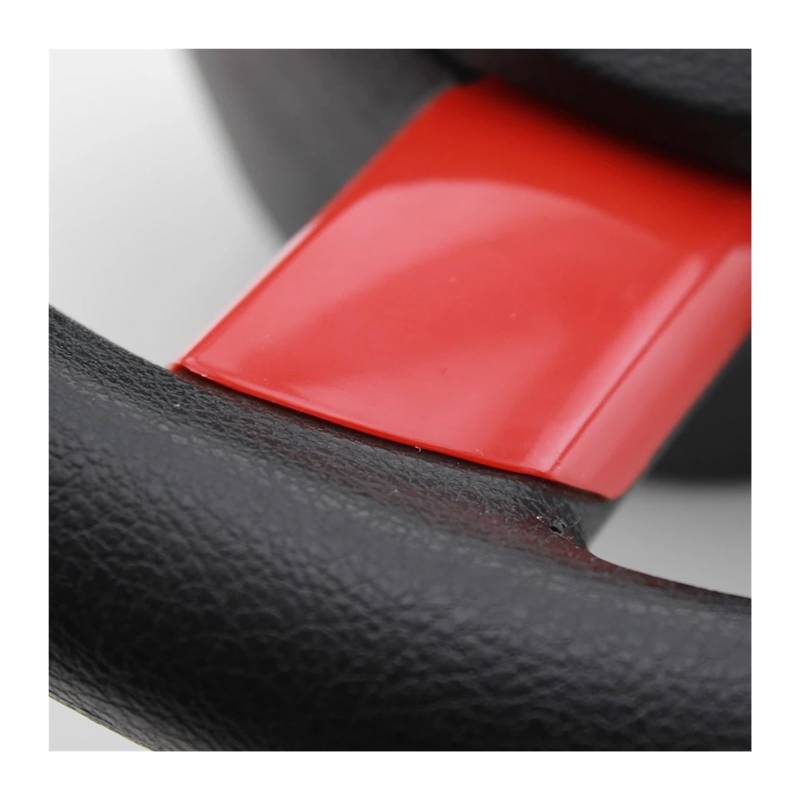 Dekoration 4 Teile/Satz Innen Auto Lenkrad Panel Abdeckung Trim Aufkleber Für Ford Für Focus 2 MK2 2005-2011 Auto-Styling Aufkleber Zubehör Interieurleisten(ABS Red) von Bpjikxf