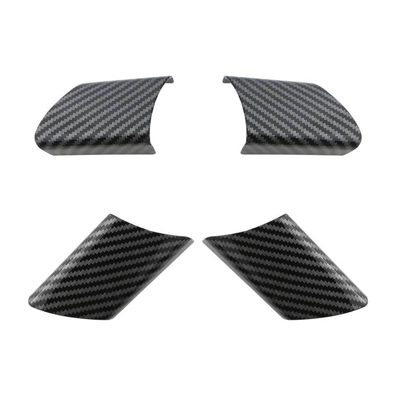 Dekoration 4Pcs Carbon Faser Auto Lenkrad Panel Abdeckung Aufkleber Trim Für VW Für Polo Für Fuchs 2003 2004 2005 2006 2007 Zubehör Interieurleisten von Bpjikxf