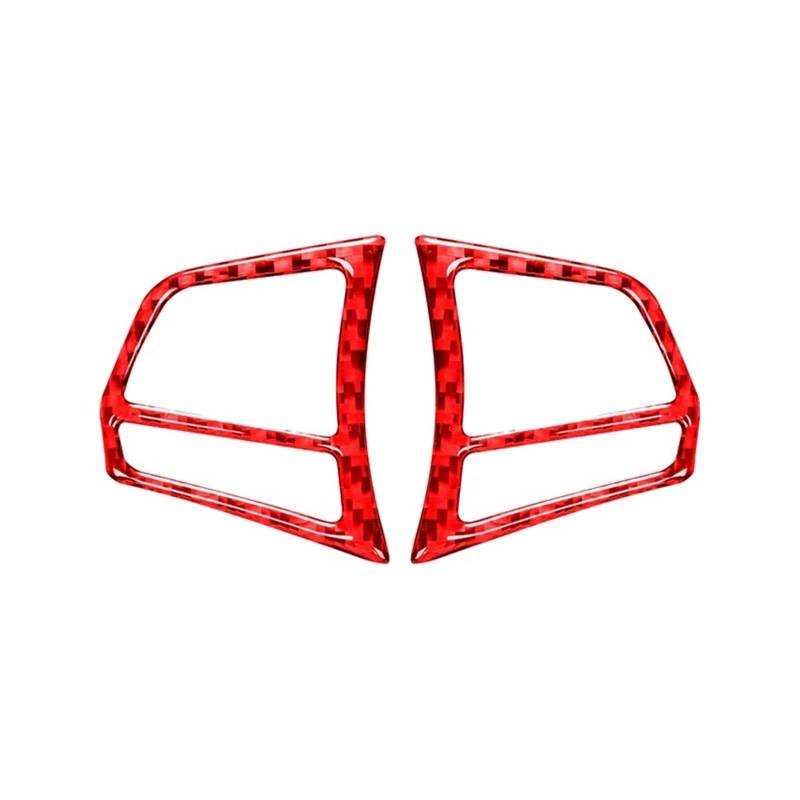 Dekoration Carbon Fiber Innen Auto Lenkrad Panel Taste Trim Rahmen Abdeckung Aufkleber Für 3 Serie GT F30 F34 2013-2018 Zubehör Interieurleisten(Style B(Red)) von Bpjikxf