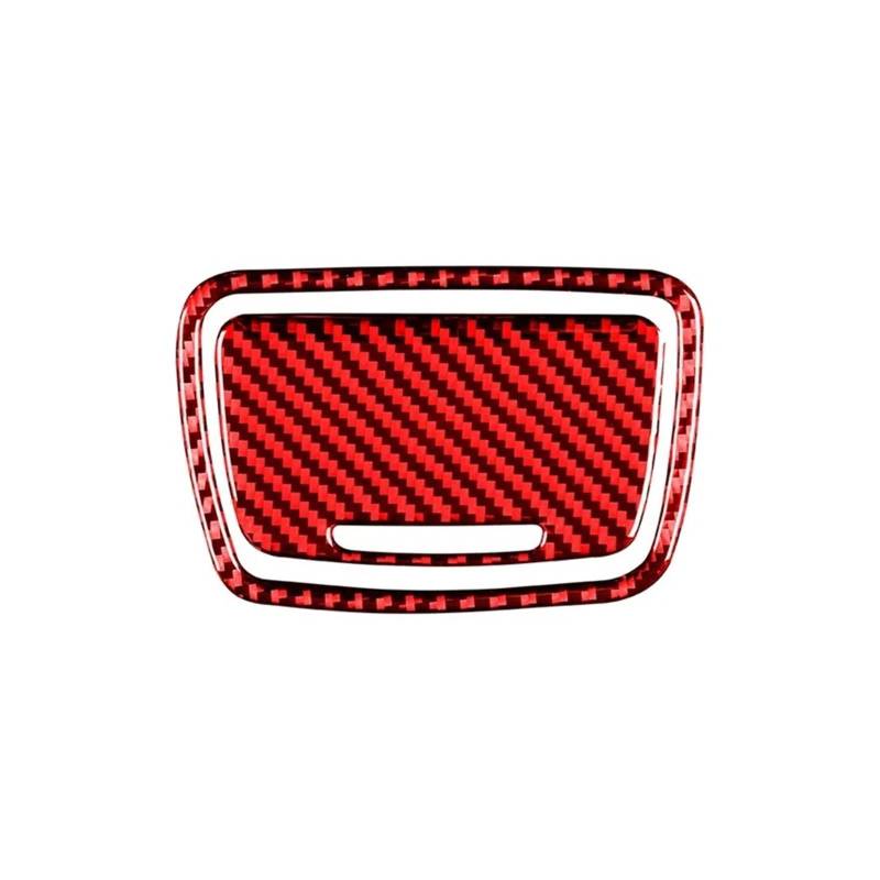 Dekoration Carbon Fiber Innen Auto Zentrale Steuerung Aschenbecher Panel Trim Abdeckung Rahmen Aufkleber Für 5 Series F10 F18 2011-2017 Zubehör Interieurleisten(A Set(Red)) von Bpjikxf