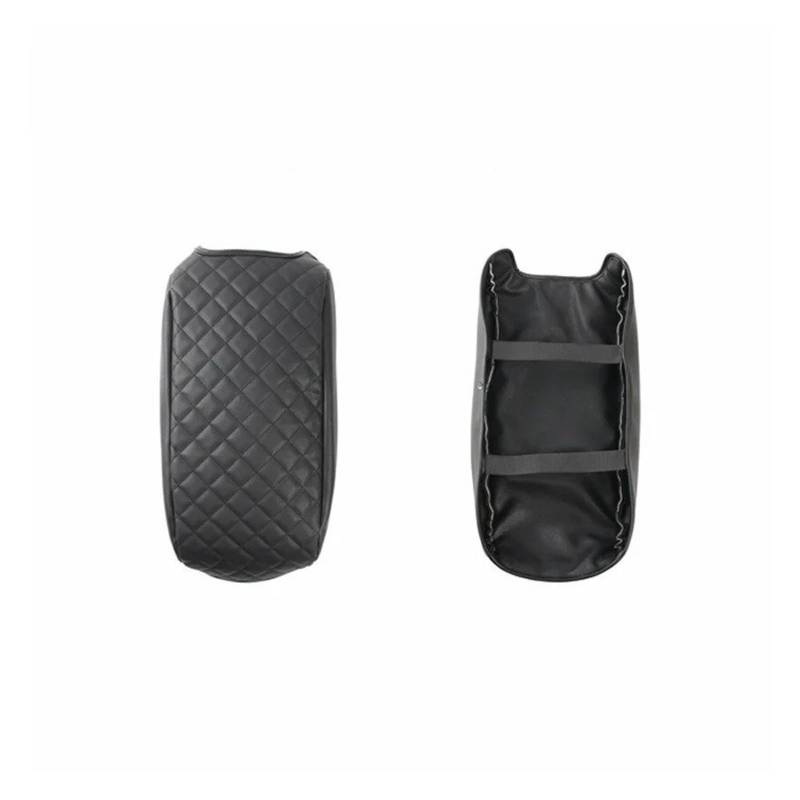 Dekoration Für Dodge Für Ladegerät Für Chrysler 300C 2011 Up Auto wasserdichte Armlehne Box Kissen Pad Abdeckung Innen Zubehör Interieurleisten(Black B1) von Bpjikxf