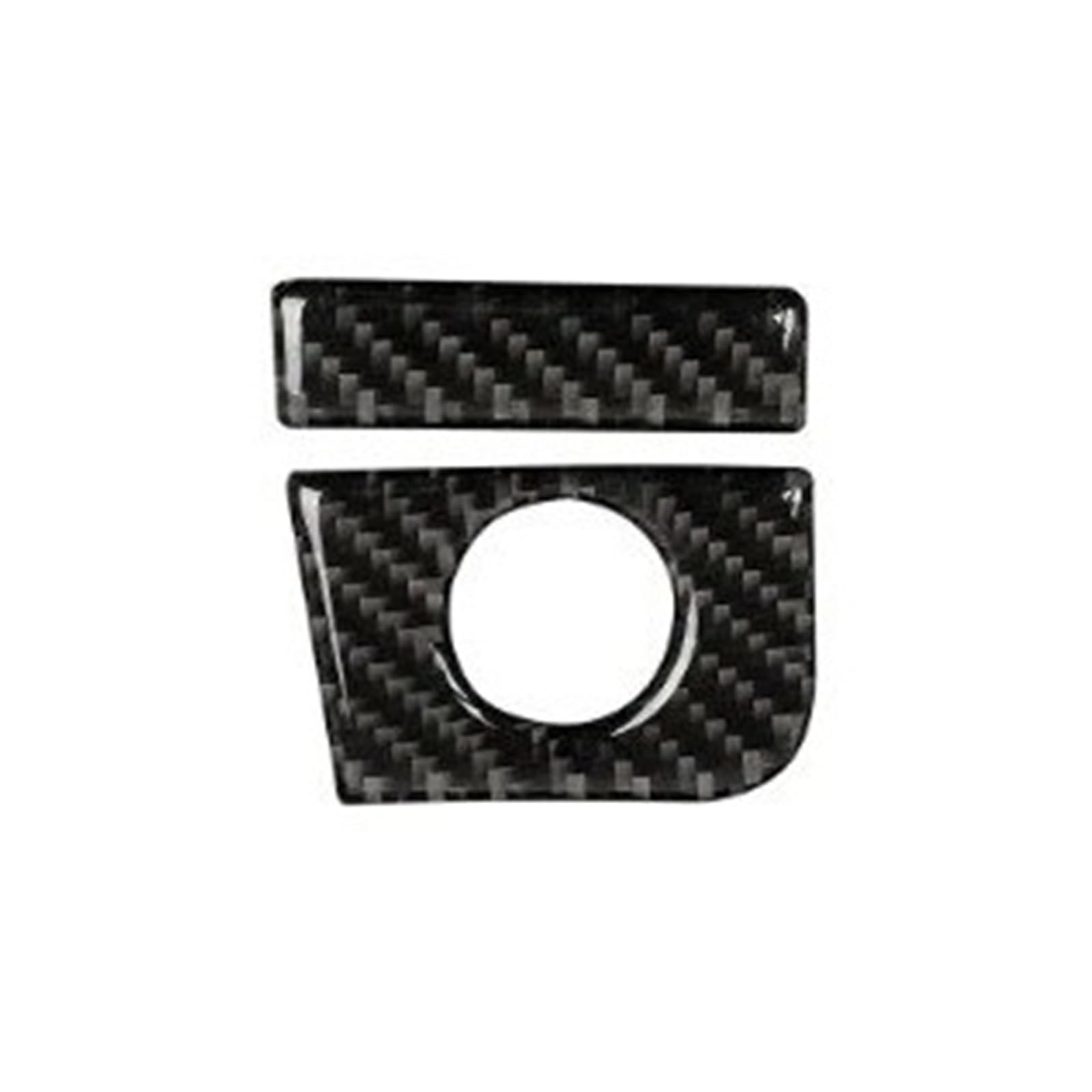 Dekoration Für Ford Für Mustang GT 2015-2021 Auto Zubehör Carbon Fiber Innen Auto Co-Pilot Lagerung Box Schalter Panel Abdeckung Trim Aufkleber Interieurleisten(Black(LHD)) von Bpjikxf