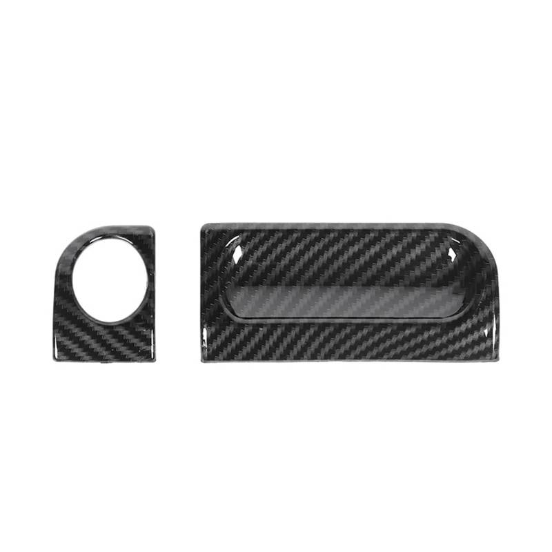 Dekoration Für Jeep Für Wrangler JK 2007 2008 2009 2010 Auto Armlehne Box Schalter Dekoration Trim Abdeckung Innen Zubehör Interieurleisten(Black Carbon Fiber) von Bpjikxf