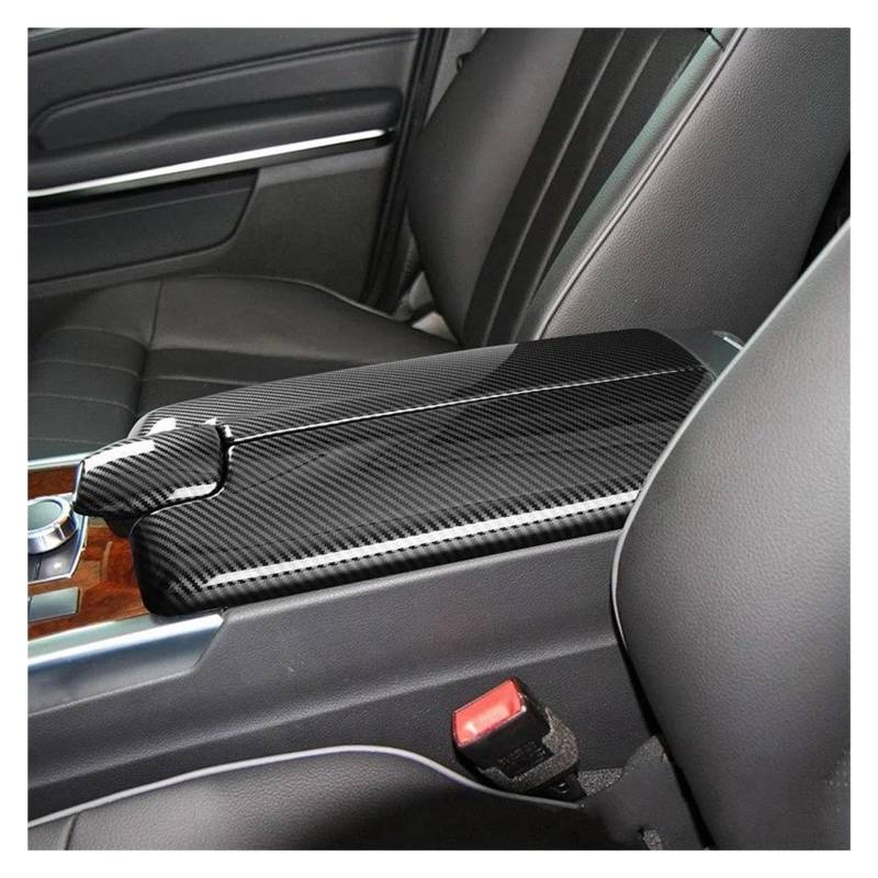 Dekoration LHD Auto Zentrale Steuerung Armlehne Lagerung Box Panel Trim Abdeckung Rahmen Für Benz E Für CLS Für Klasse W212 W218 E200 E260 E300 CLS260 Interieurleisten(Kohlefaser) von Bpjikxf