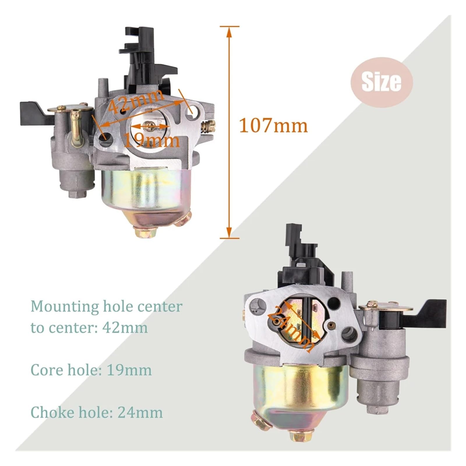 Zündungen Zündspule Vergaser-Zündspule, Rückstoßstarter-Set Für GX120 GX140 GX 160 GX168 GX200 5 PS, 5,5 PS, 6,5 PS, Motor, Gartenteile(Carburetor) von Bpjikxf