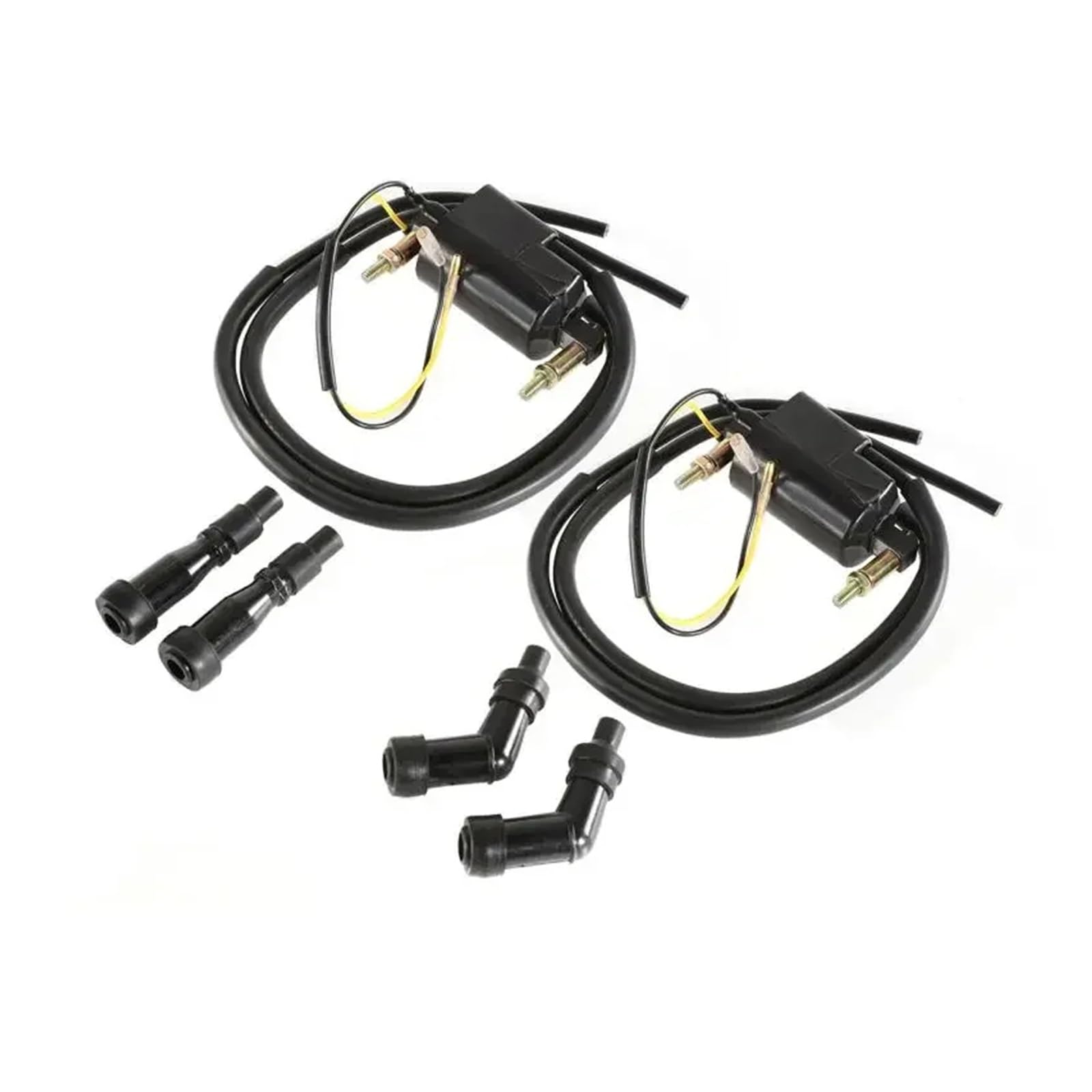 Zündungen Zündspule Zündspulensatz Für Suzuki GS550 GS750 GS850 GS1000 2 Dual-Output- + 4-Ohm-Spulen Mit Zündkerzensteckern #33410-45012 von Bpjikxf